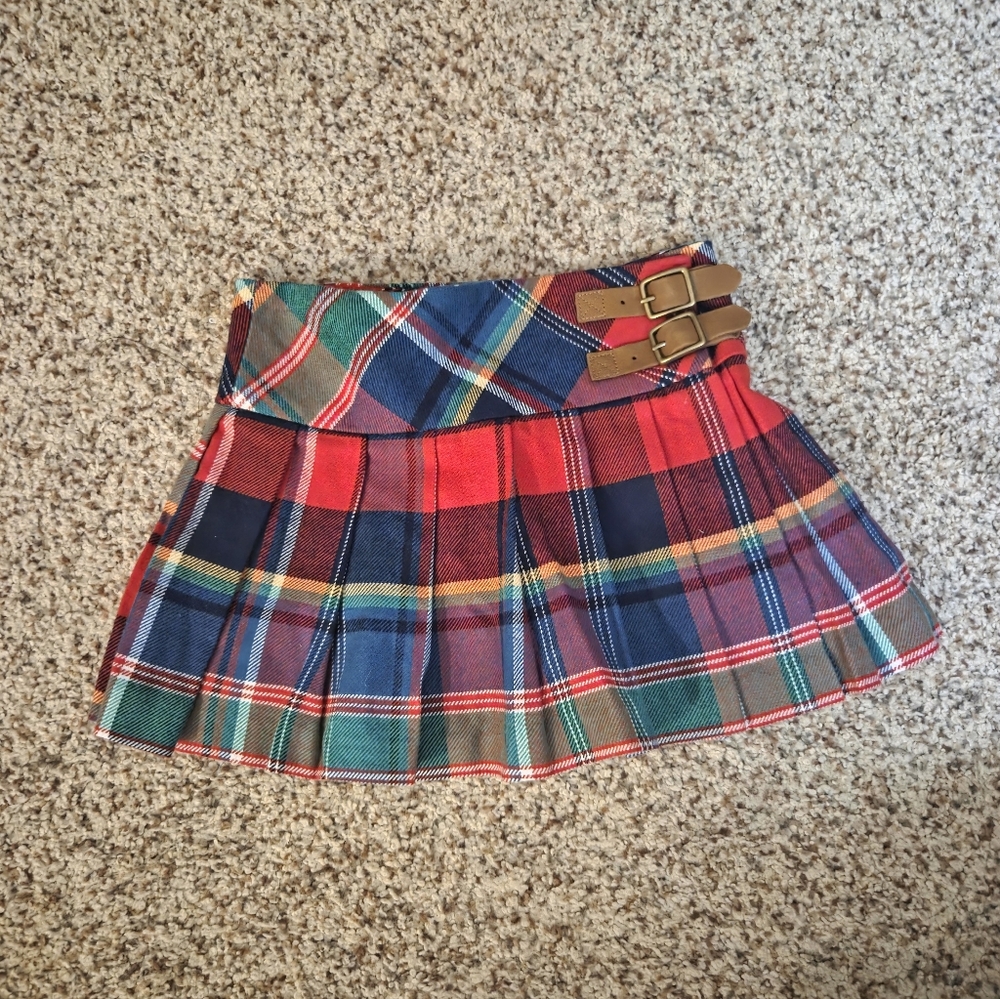 Ralph Lauren Plaid Pleated Skirt Girl’s 4T Holiday